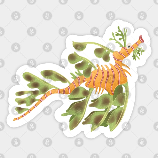 Sea Dragon Sticker by the-artsy-park